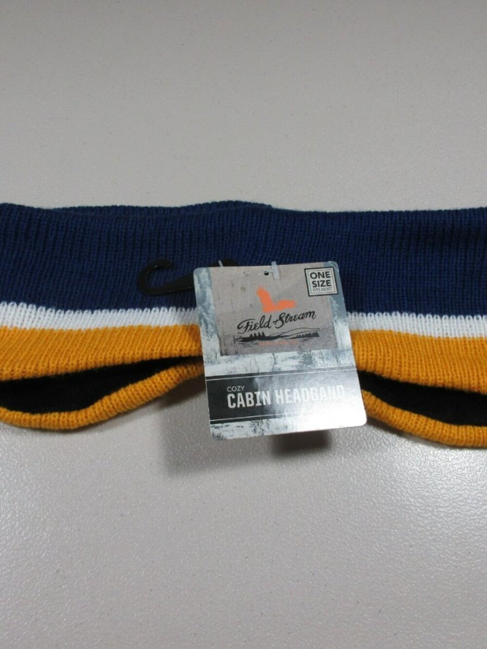 Field & Stream mens colorful striped fleece lined Cozy Cabin headband OS NWT